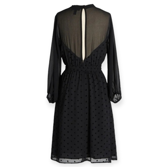 Modcloth On The Eve Of Elegance Dress Polka Dot Cocktail Dress Black Open Back - Picture 2 of 16